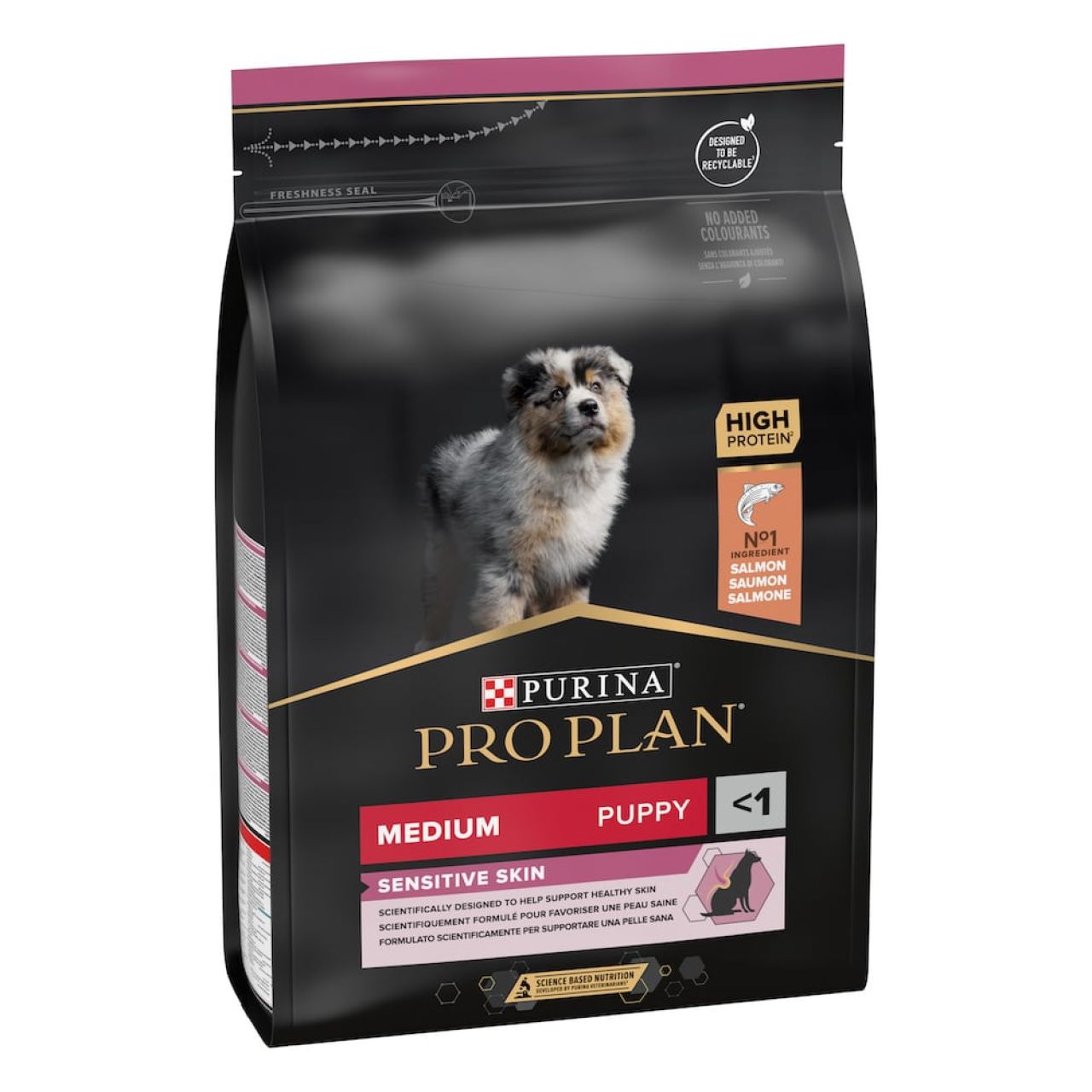 PRO PLAN Medium puppy sensitive skin - losos