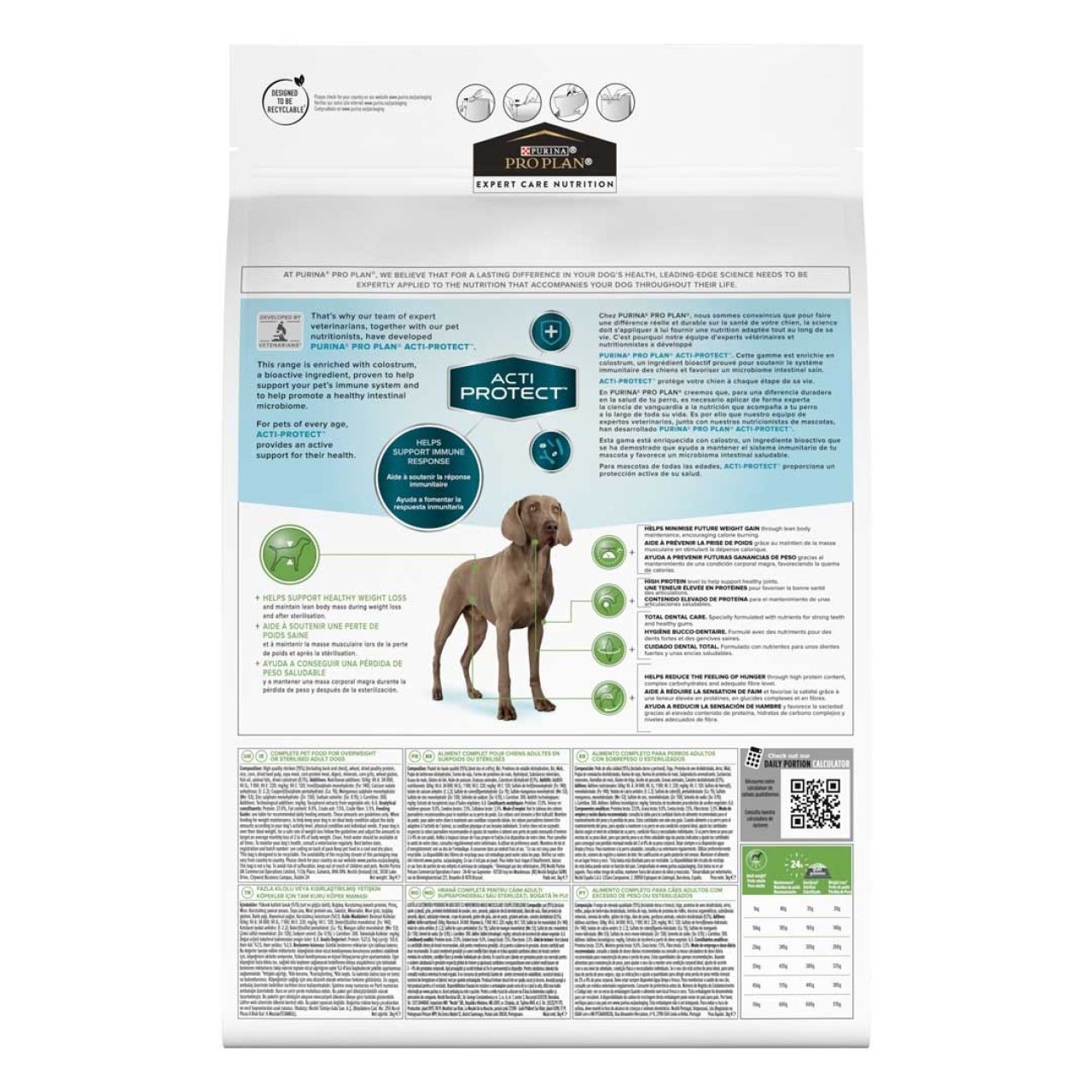 PRO PLAN Expert Care Nutrition - Canine Adult Light/Sterilized - Piletina