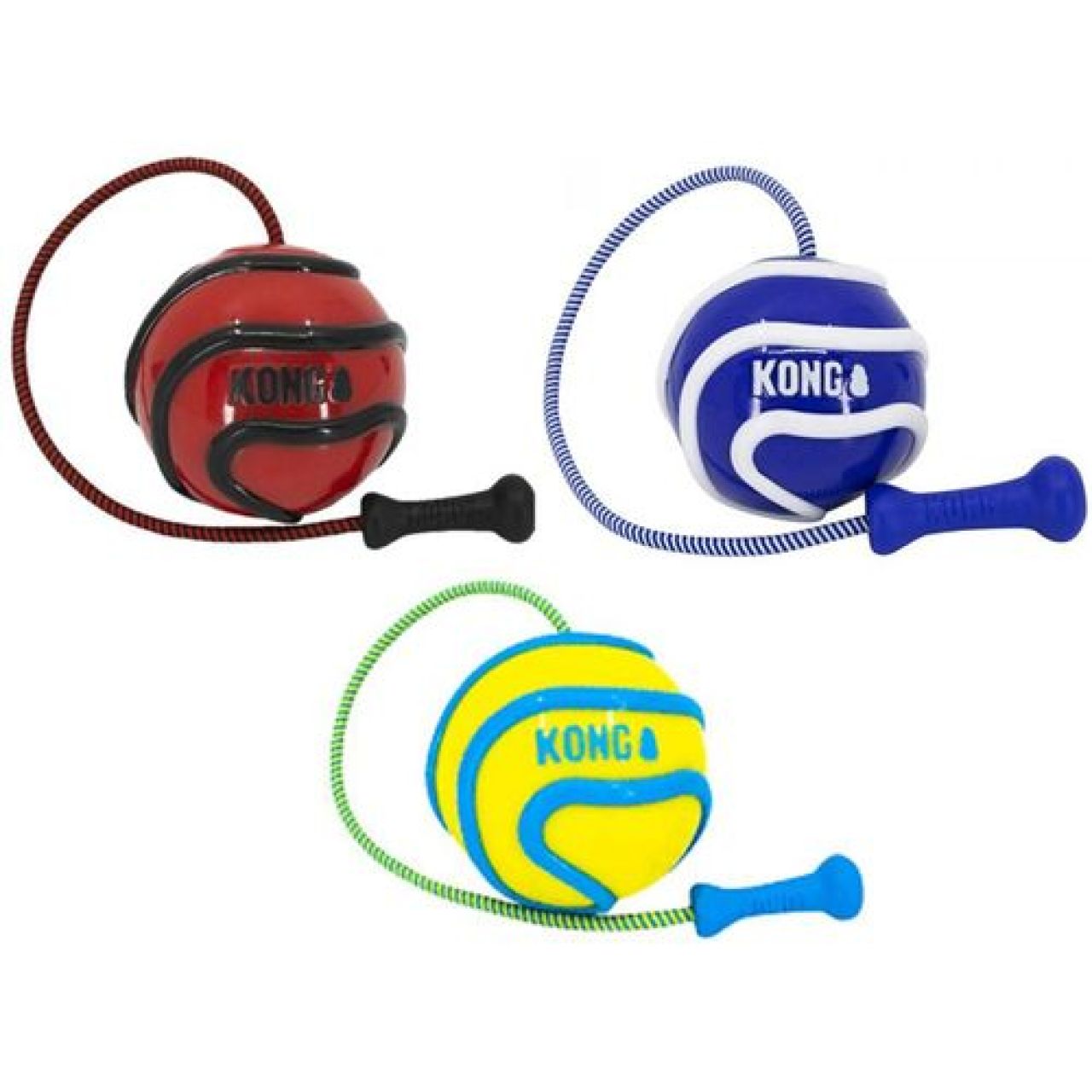 KONG igračka za pse Wavz Bunjiball Assorted M