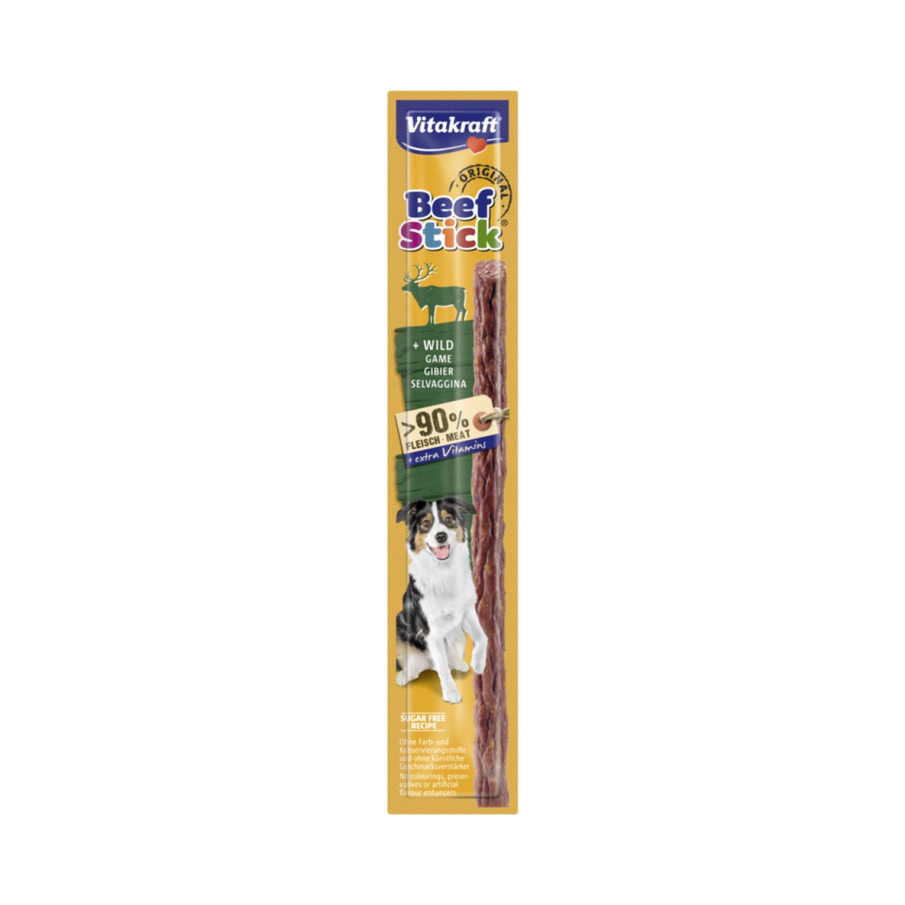 Vitakraft Beef-Stick divljač >90% udjela mesa bez šećera, 1 komad 12g