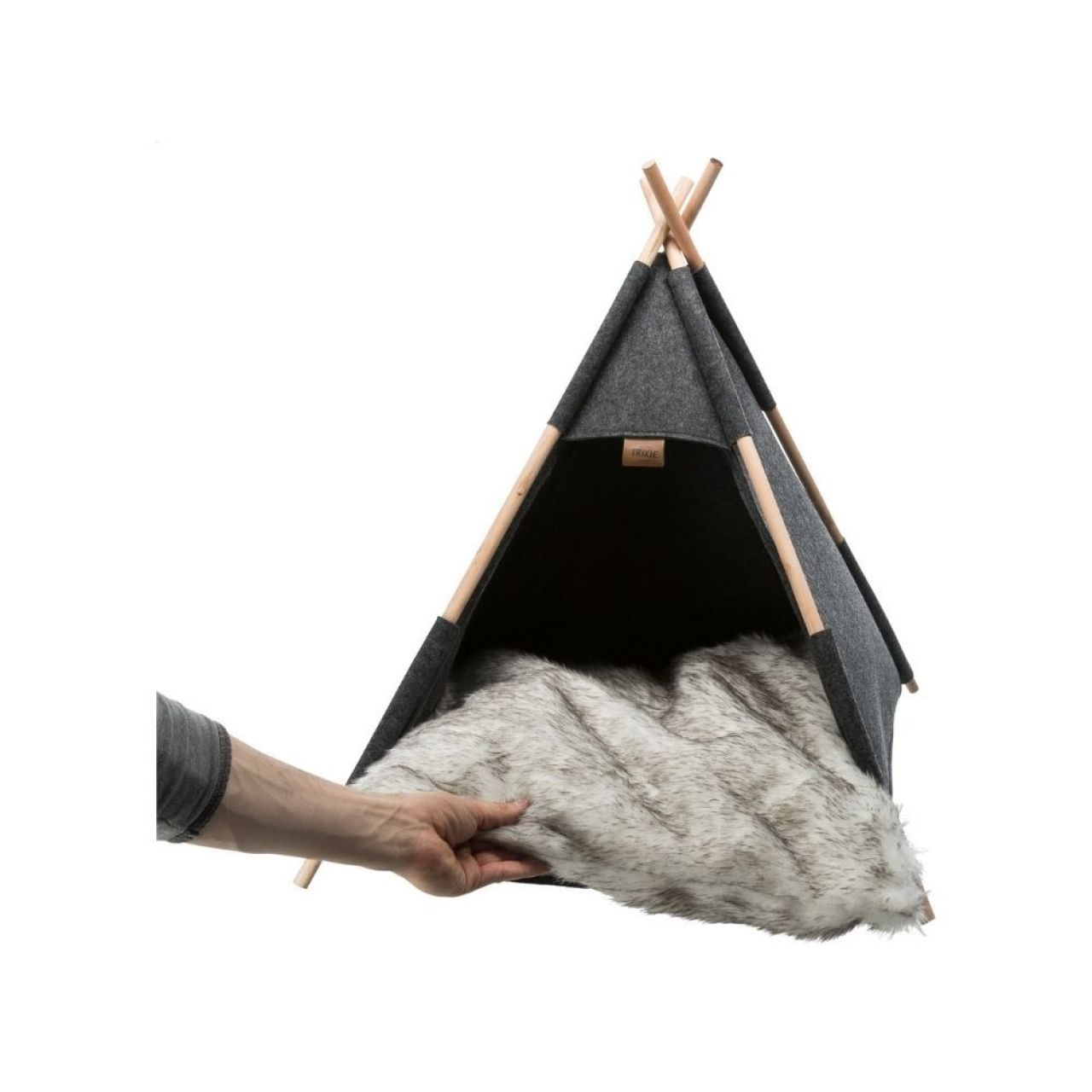 Trixie šator s jastukom za mačke Cave Tipi 55x65x55 cm