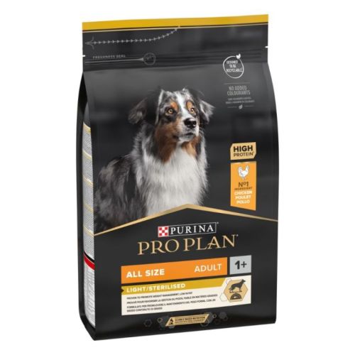 PRO PLAN All Sizes Adult Light Sterilised - piletina, 14kg