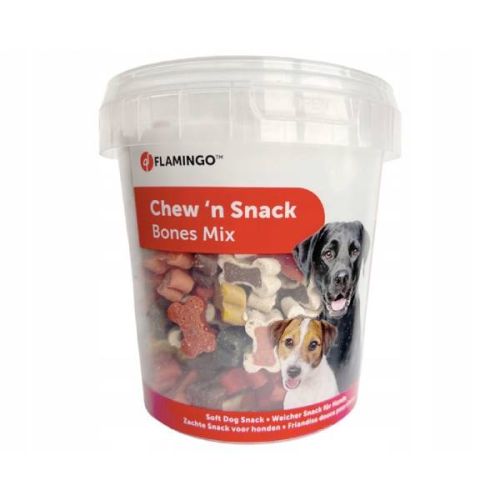 Flamingo Bones Poslastice za Pse - Piletina, govedina i riba 500g